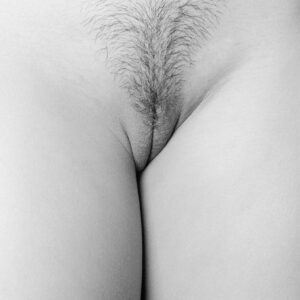 B&W photo, abstract nude close-up of model Trisha, © 1997 by Craig Morey