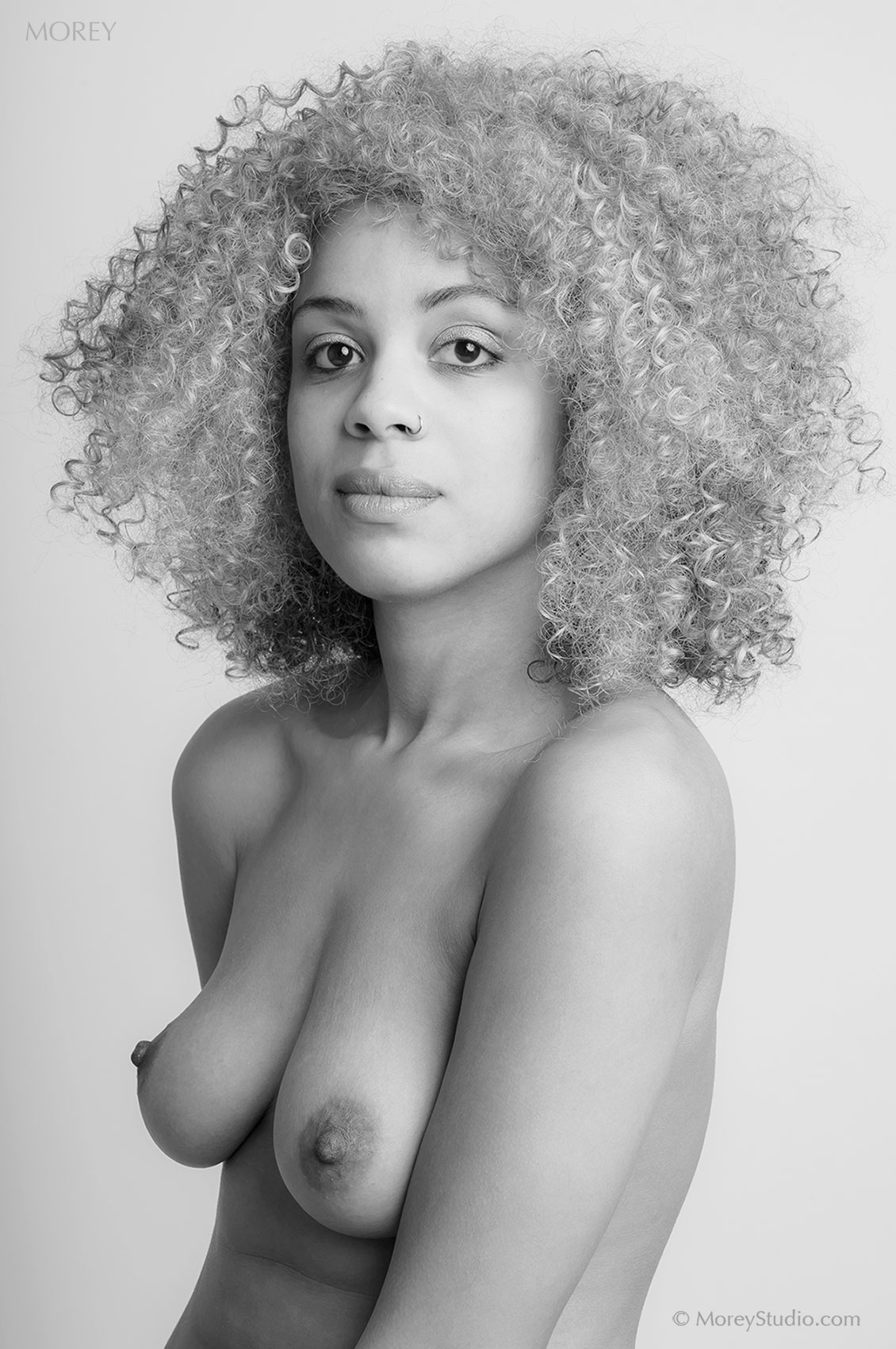 Verta8929BW-1700px Nude portrait African American model Verta, b&w photo by Craig Morey © 2015