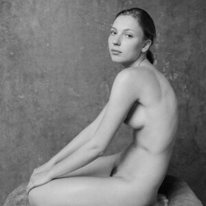 Yelena B&W Nude in studio